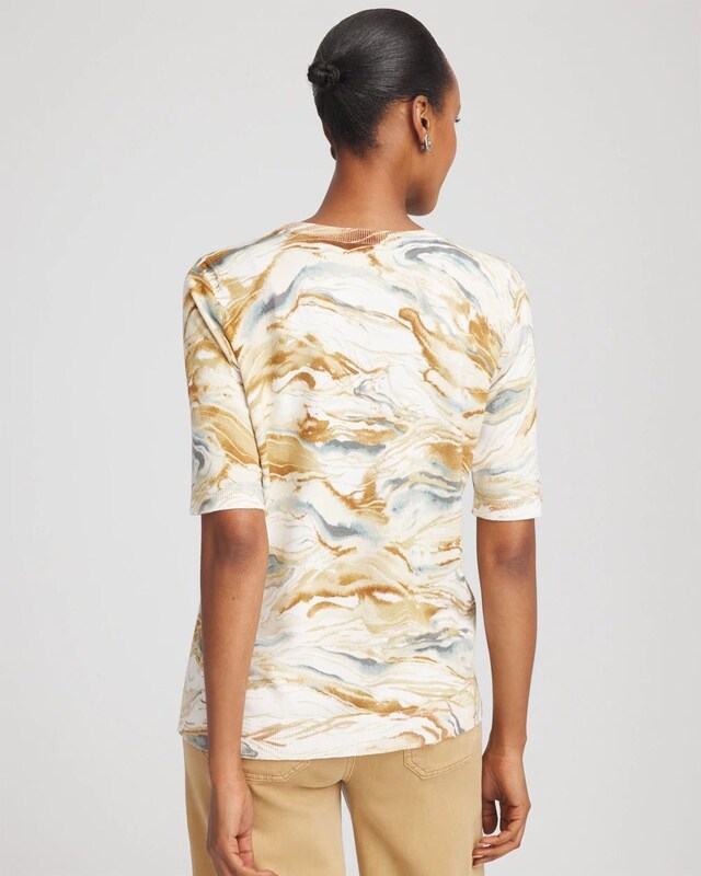 Printed Crewneck Sweater - image 3